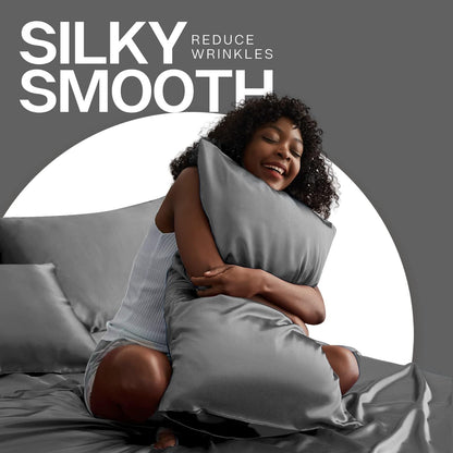 Silk pillow cover
