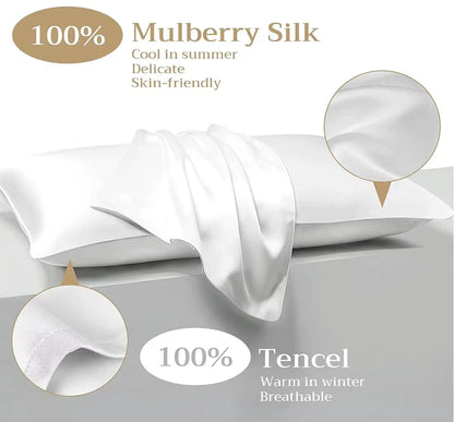 Silk pillow cover