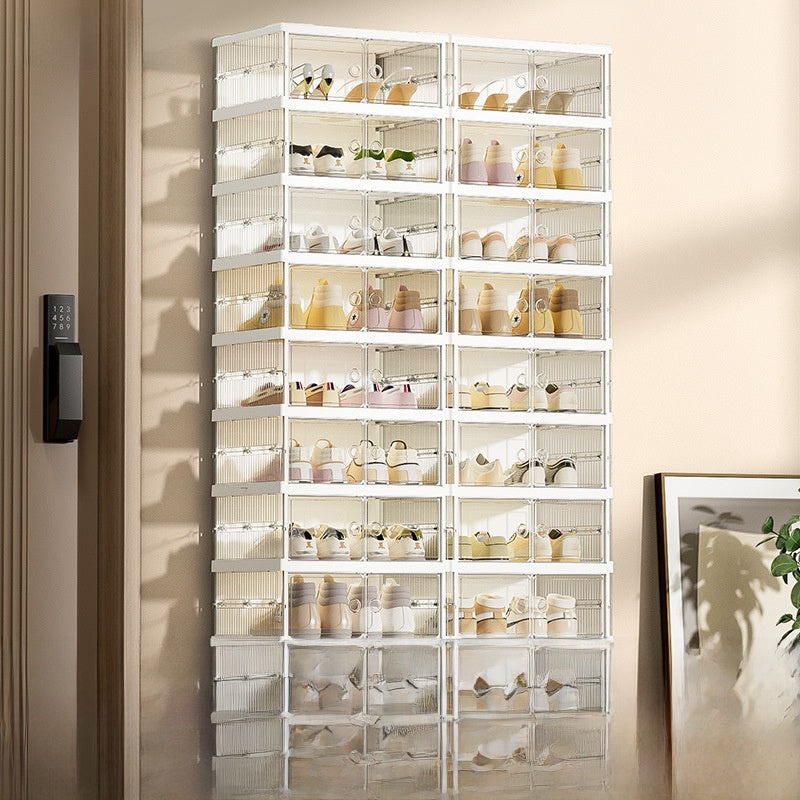 No installation required, foldable and retractable shoe box cabinet