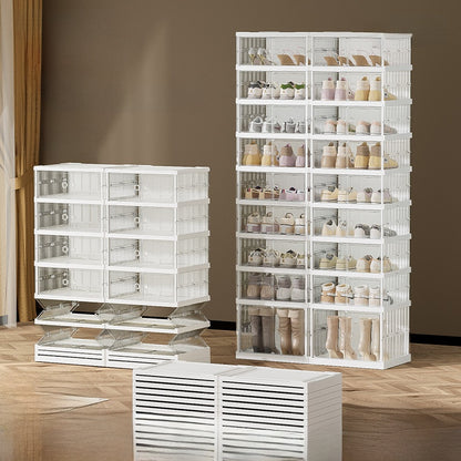 No installation required, foldable and retractable shoe box cabinet