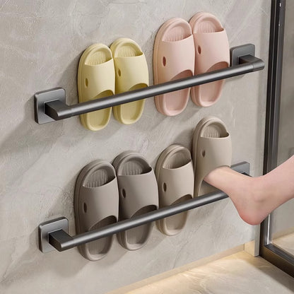 Bathroom Wall-Mounted Slipper Rack