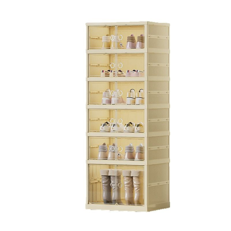 No installation required, foldable and retractable shoe box cabinet