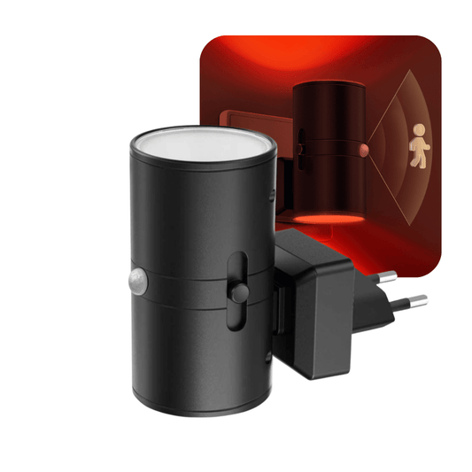 Roodlicht Sensorlamp Zwart